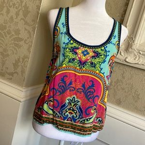 Cute Vibrant Print Tank Size S